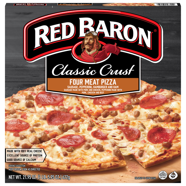 Red Baron Classic Crust Four Meat Pizza Frozen