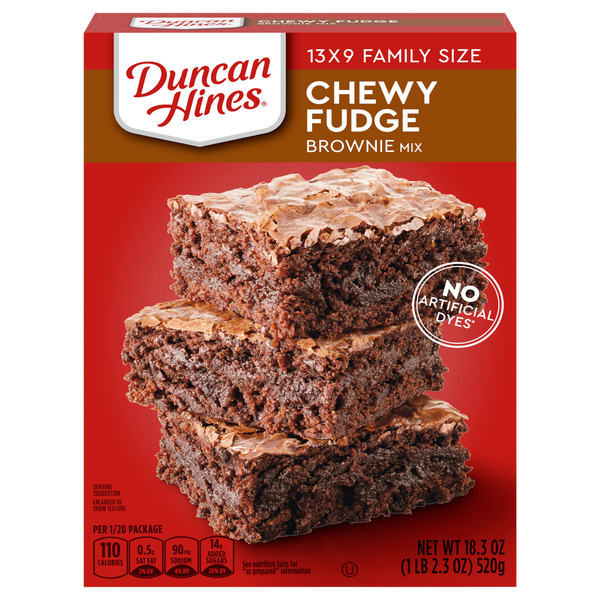 Duncan Hines Chewy Fudge Brownie Mix Family Size