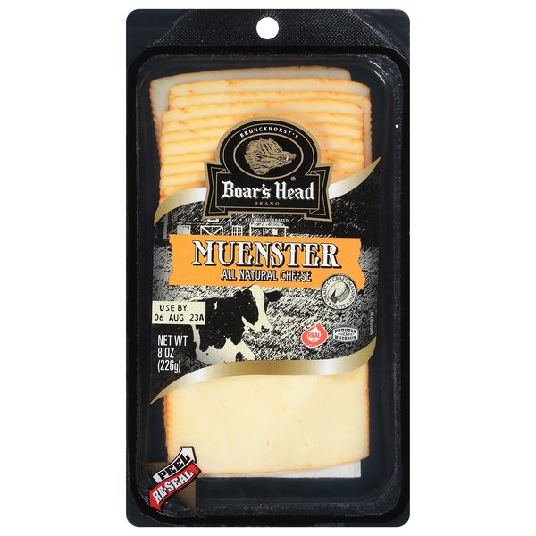 Boar's Head Natural Muenster Cheese (Pre-Sliced)