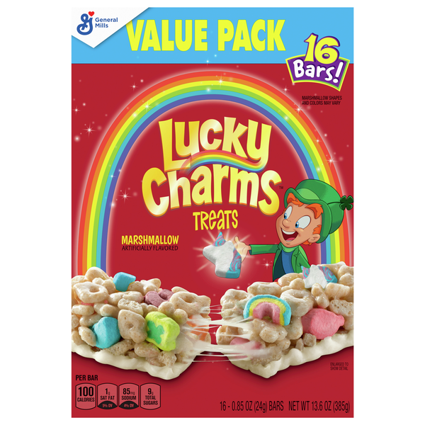 Save on Lucky Charms Marshmallow Treat Bars Value Pack 16 ct Order