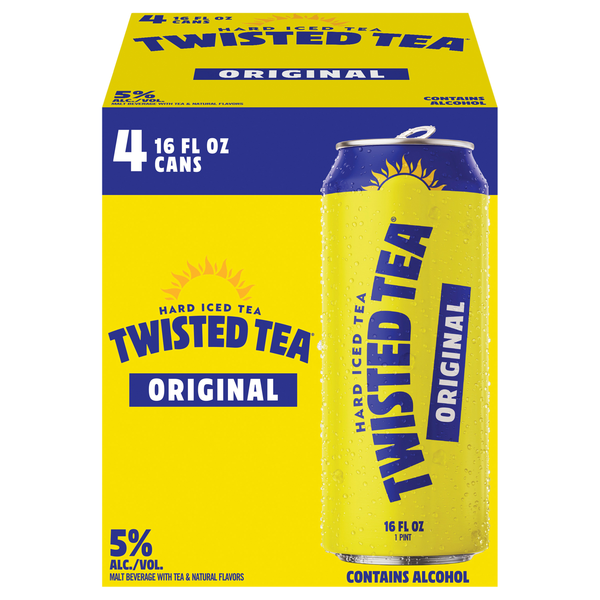 Twisted Tea Original Hard Iced Tea - 4 pk