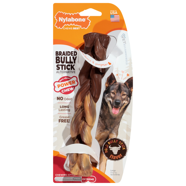 Nylabone Power Chew Big Bully Stick Flavor Large Dog Toy