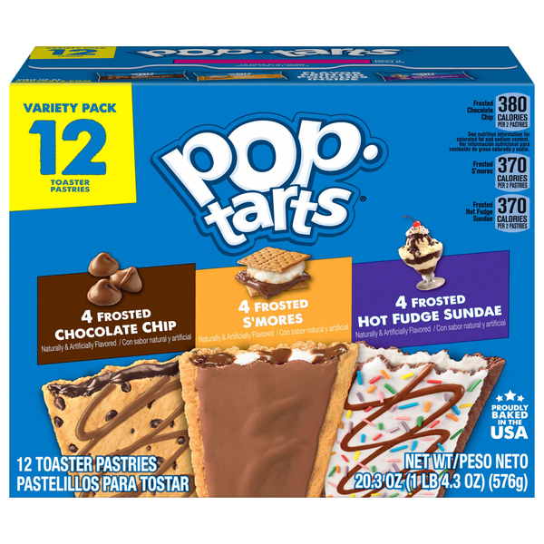 Pop-Tarts Toaster Pastries Variety Pack - 12 ct