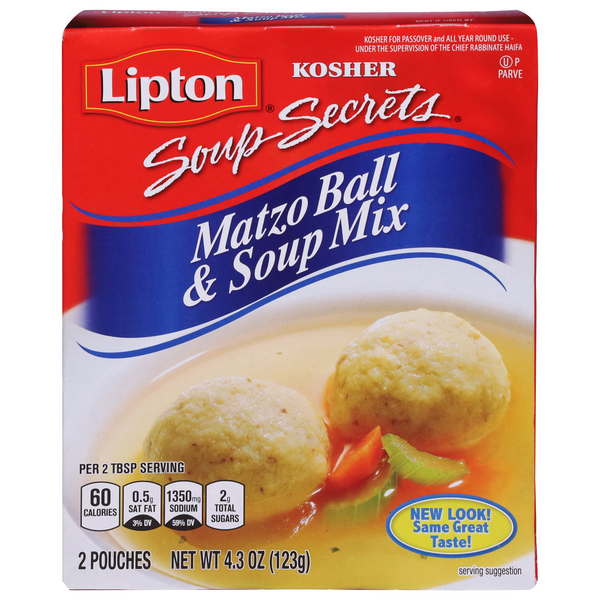 Lipton Matzo Ball & Soup Mix Kosher For Passover - 2 ct