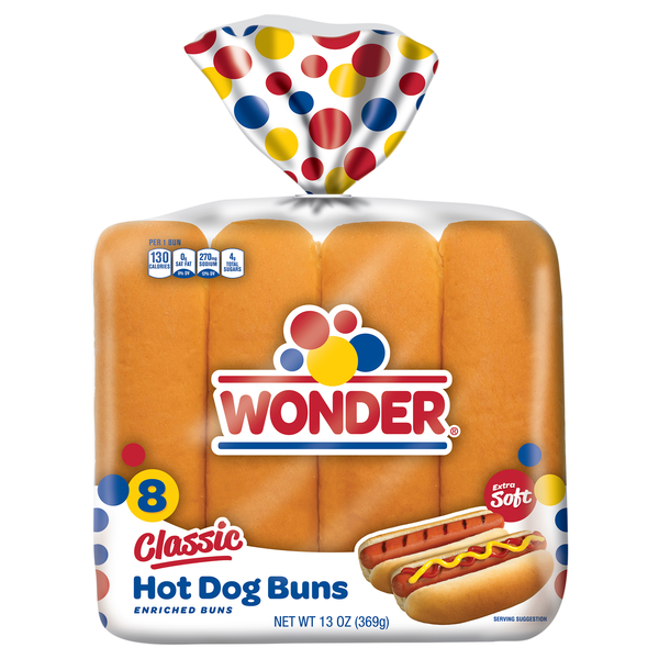 Wonder Classic Hot Dog Buns - 8 ct