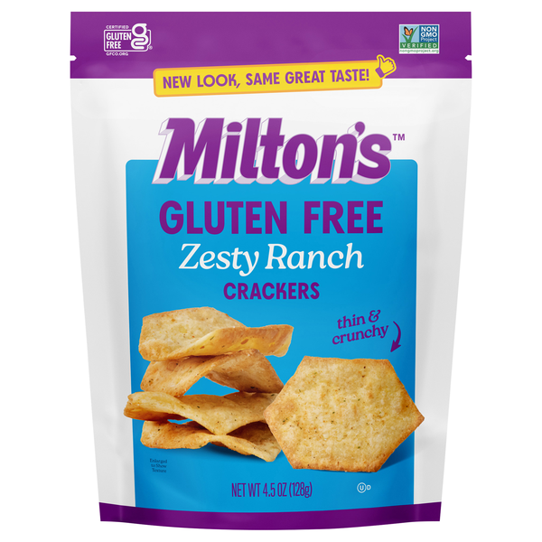Milton's Gluten Free Zesty Ranch Crackers