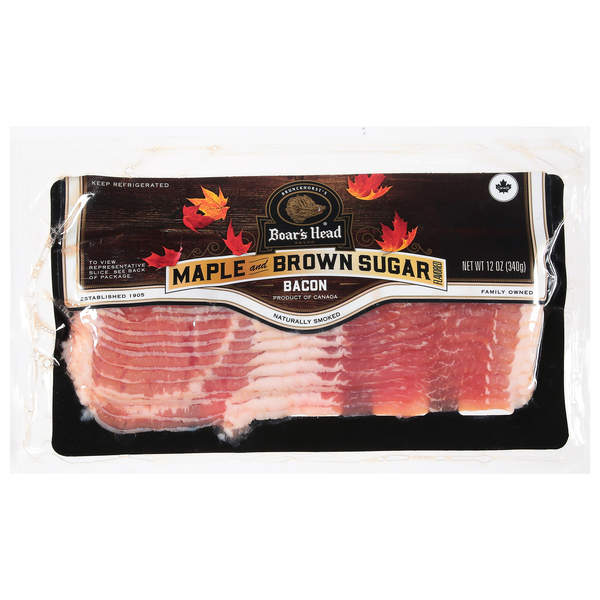 Boar's Head Naturally Smoked Maple & Brown Sugar Bacon Sliced