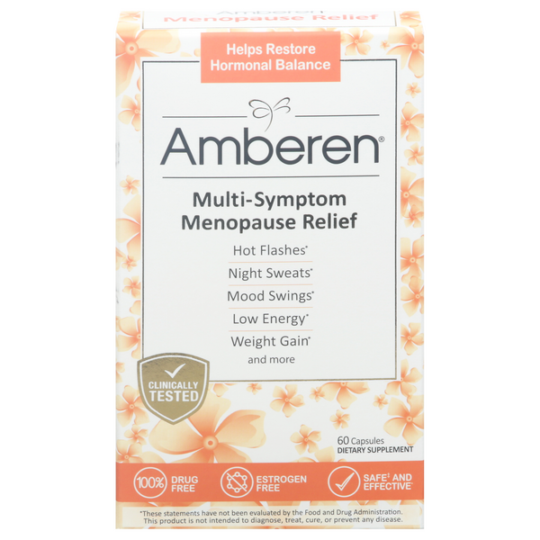 Save on Amberen MultiSymptom Menopause Relief Capsules Order Online