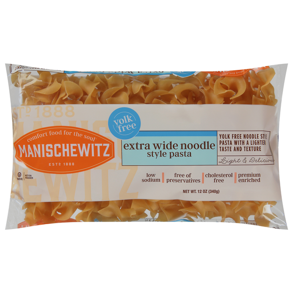 Manischewitz Extra Wide Noodle Style Pasta