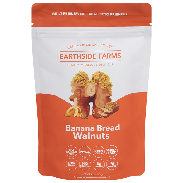 Earthside Farms Gluten Free Vegan Banana Bread Walnuts