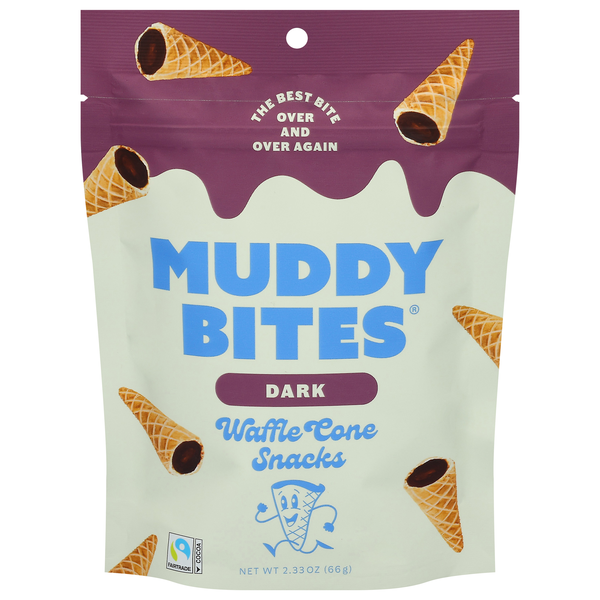 Muddy Bites Dark Chocolate Waffle Cone Snacks