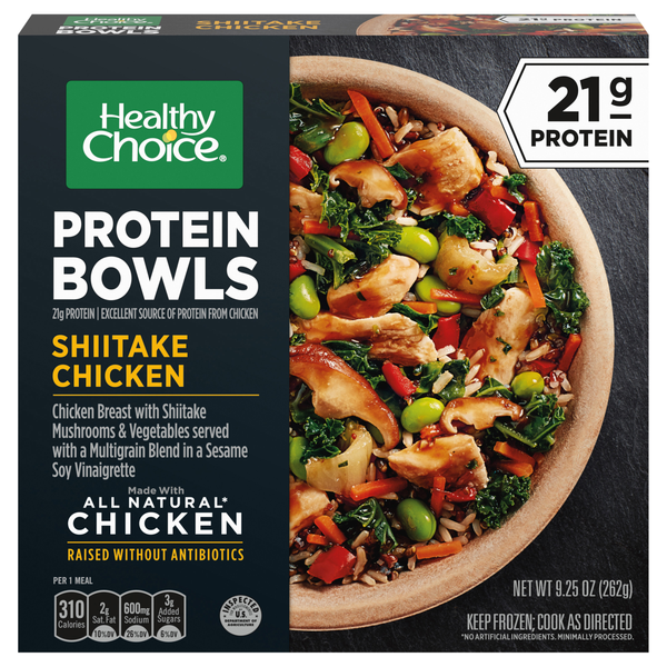 Healthy Choice Protein Bowls Shiitake Chicken Frozen Meal
