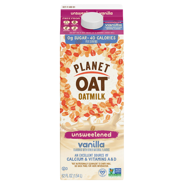 Planet Oat Unsweetened Vanilla Oatmilk