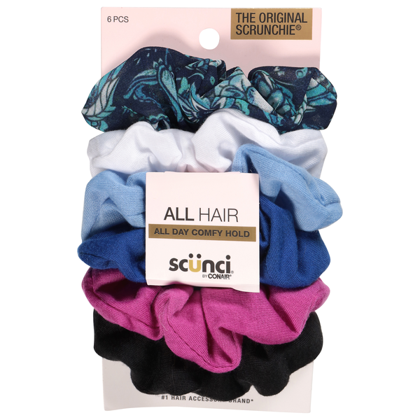 Scunci Large Hair Scrunchies Interlock Twisters