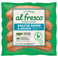 Al Fresco All Natural Roasted Pepper & Asiago Chicken Sausage - 4 ct