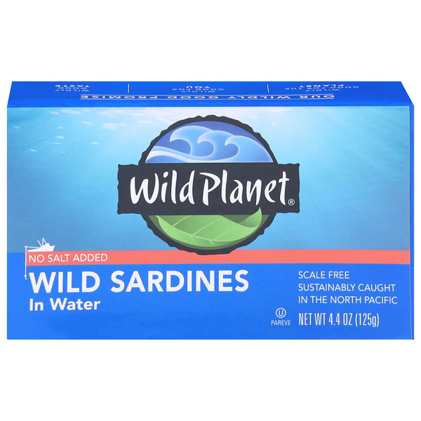 Wild Planet No Salt Added Wild Sardines in Water