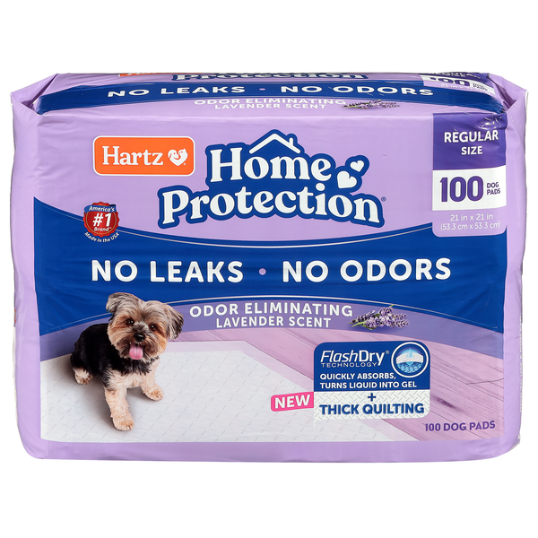 Hartz Home Protection Odor Eliminating Lavender Scent Dog Pads Regular