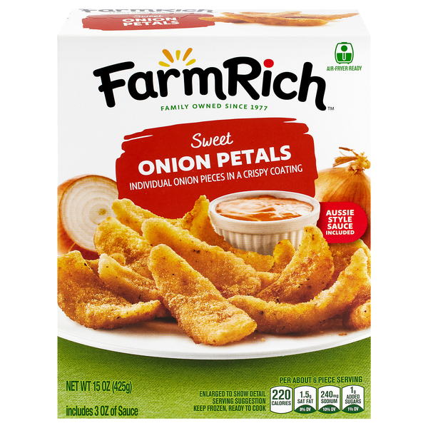 Farm Rich Sweet Onion Petals Frozen
