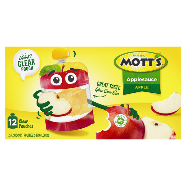 Save on Mott's Applesauce Apple Pouches Original 12 ct Order Online