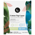 L. Cotton Top Layer Regular + Super Duo Pack Unscented Pads