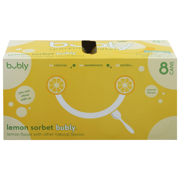 Save on bubly Sparkling Water Lemon Sorbet 8 ct Order Online Delivery