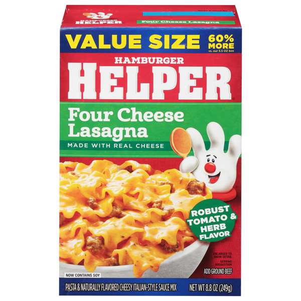 Hamburger Helper Four Cheese Lasagna Value Size