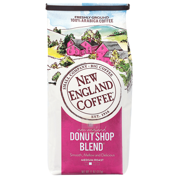 New England Coffee Donut Shop Blend Light Roast Ground Coffee
