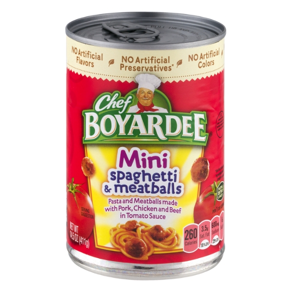 Chef Boyardee Mini Spaghetti Meatballs - Tabitomo