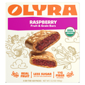 Olyra Organic Raspberry Filled w/Prebiotics Breakfast Bars Biscuits - 4 ct