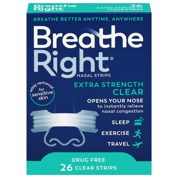 Breathe Right Nasal Strips Extra Strength Drug Free