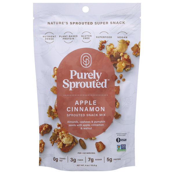 Purely Sprouted Apple Cinnamon Sprouted Snack Mix