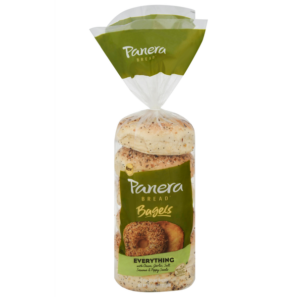 Panera Bread 10g Protein Everything Pre-Sliced Bagels - 6 ct