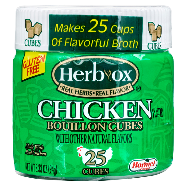 Herb-Ox Gluten Free Chicken Flavor Bouillon Cubes - 25 ct