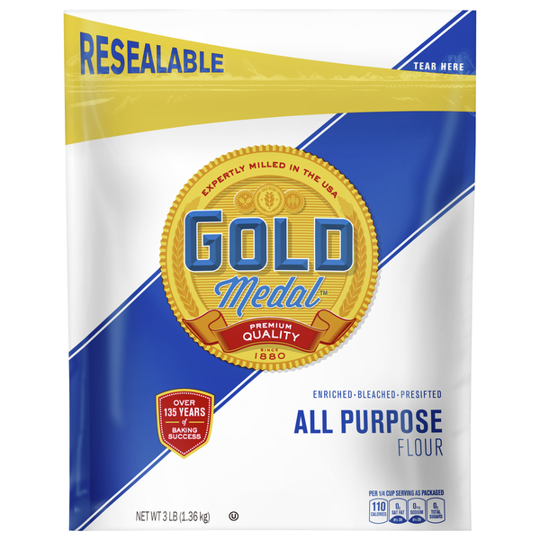 Gold Medal Bleached All Purpose Flour Resealable