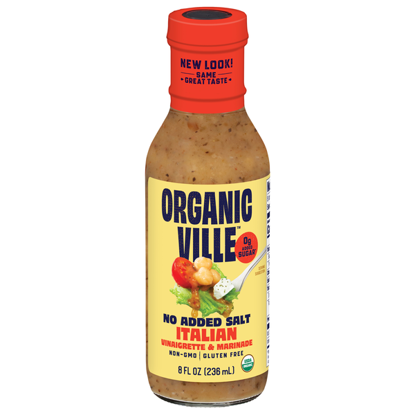 Organicville Gluten Free No Added Salt Italian Vinaigrette & Marinade