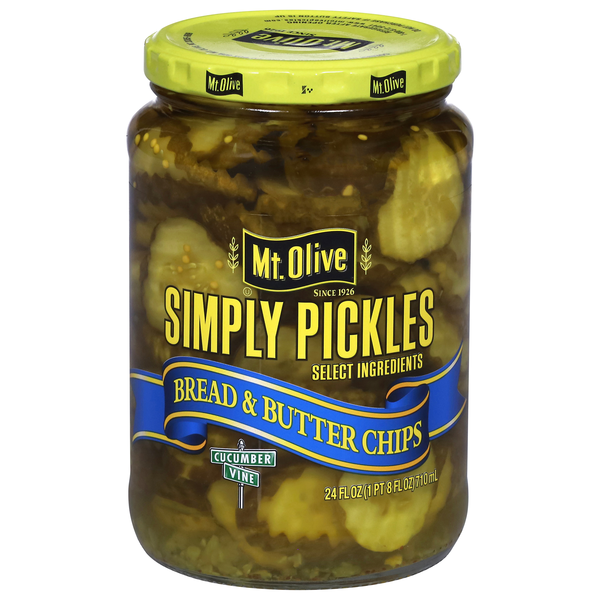 Mt. Olive Simply Pickles Bread & Butter Chips