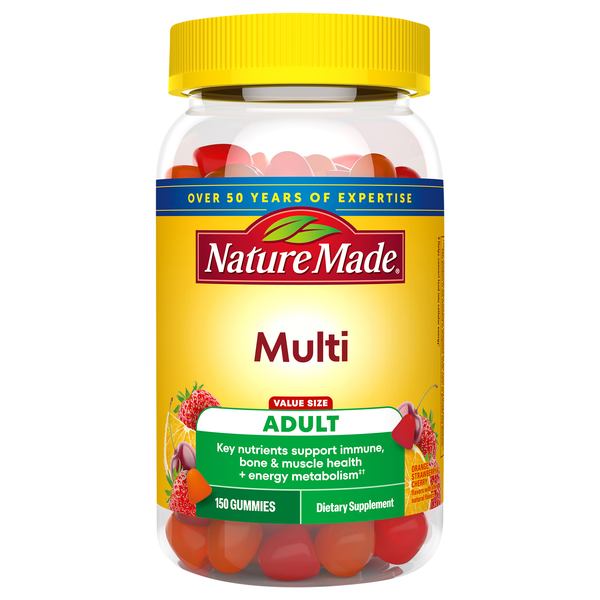 Nature Made Adult Orange Cherry & Mixed Berry Multi Gummies