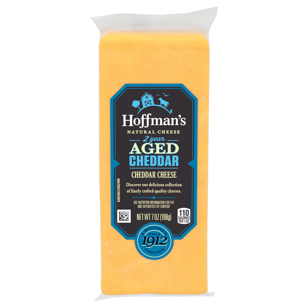 Hoffman's Natural 2 Year Aged Yellow Cheddar Cheese Block