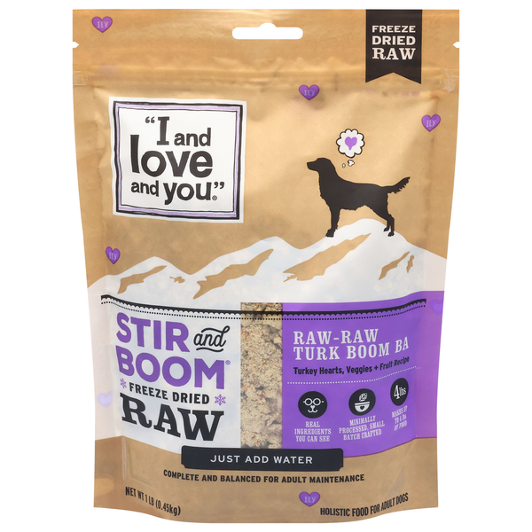 I and Love and You Freeze Dried Raw-Raw Turk Boom Ba Food Powder for Dogs