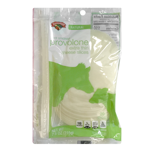 Hannaford Natural Not Smoked Provolone Cheese Extra Thin Slices - 20 ct