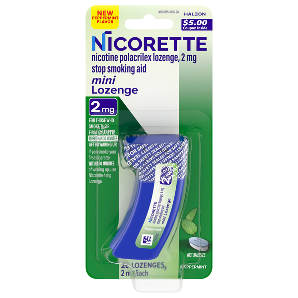 Nicorette Peppermint 2mg Lozenges