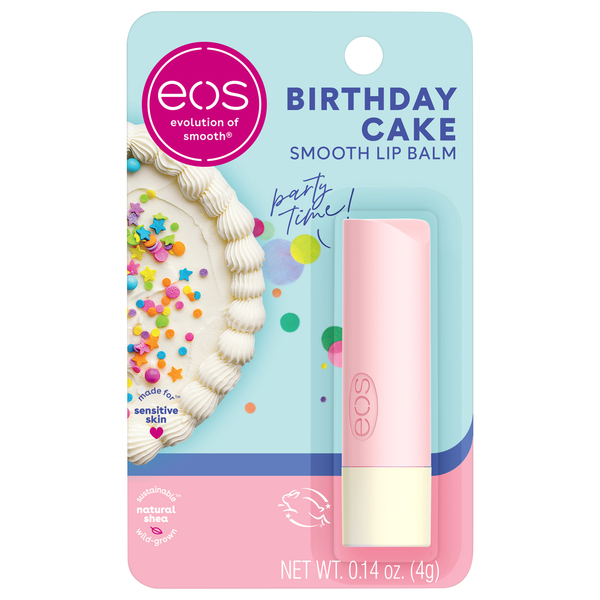 eos Super Soft Shea Lip Balm Birthday Cake