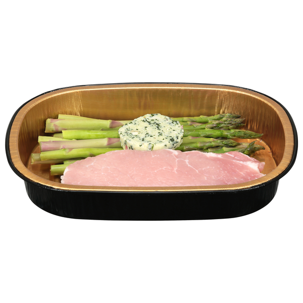 Food Lion Oven Ready Pork Chop with Asparagus