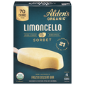 Alden's Organic Limoncello Sorbet Frozen Dessert Bar - 4 ct