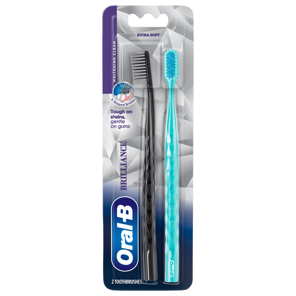 Oral-B Brilliance Whitening Toothbrush Black & Teal Extra Soft