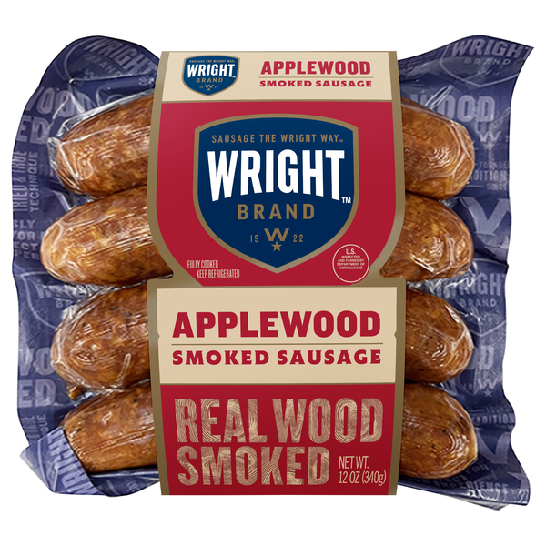 Wright Brand Applewood Smoked Sausage - 4 ct