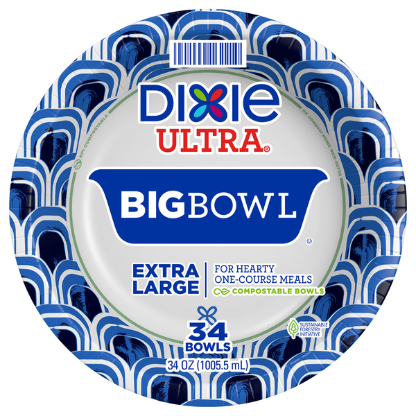 Save on Dixie Ultra Big Bowl Extra Large Bowls 34 oz Order Online