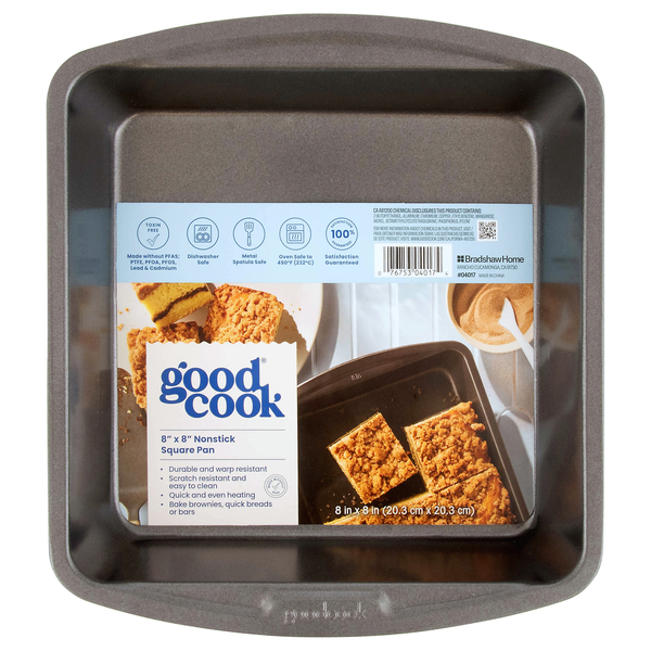 GoodCook Nonstick Square Pan 8 x 8 Inch