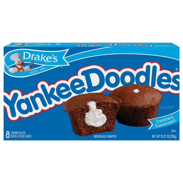 Drake's Yankee Doodles Snack Cakes - 8 ct