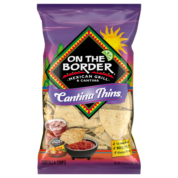 On The Border Cantina Thins Tortilla Chips